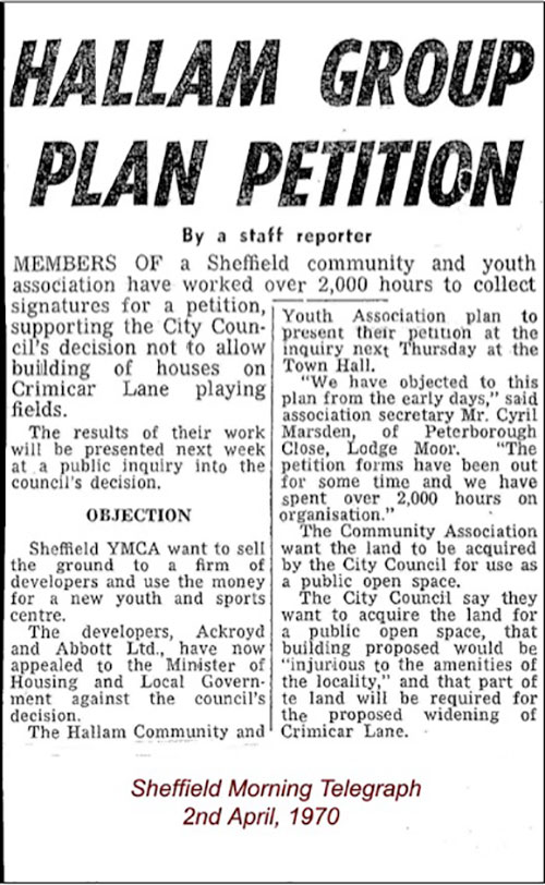 Hallam Group Plan Petition